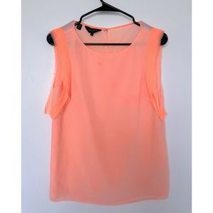 Ted Baker Sheer Peach Sleeveless Blouse